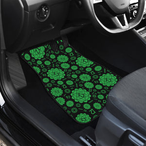 Anahata Chakra Pattern Print Front Car Floor Mats