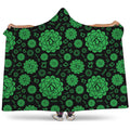Anahata Chakra Pattern Print Hooded Blanket