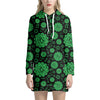 Anahata Chakra Pattern Print Hoodie Dress