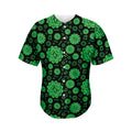 Anahata Chakra Pattern Print Men's Baseball Jersey
