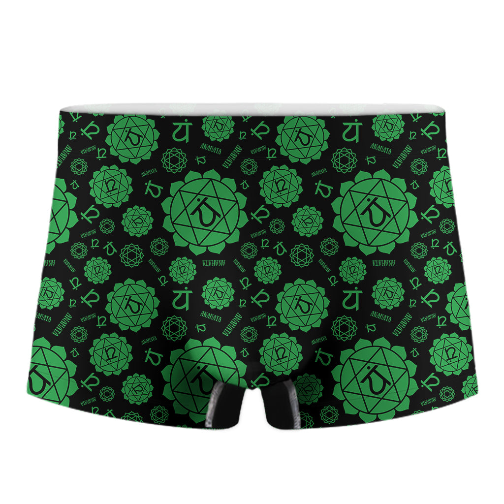 Anahata Chakra Pattern Print Men's Boxer Briefs