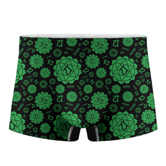 Anahata Chakra Pattern Print Men's Boxer Briefs