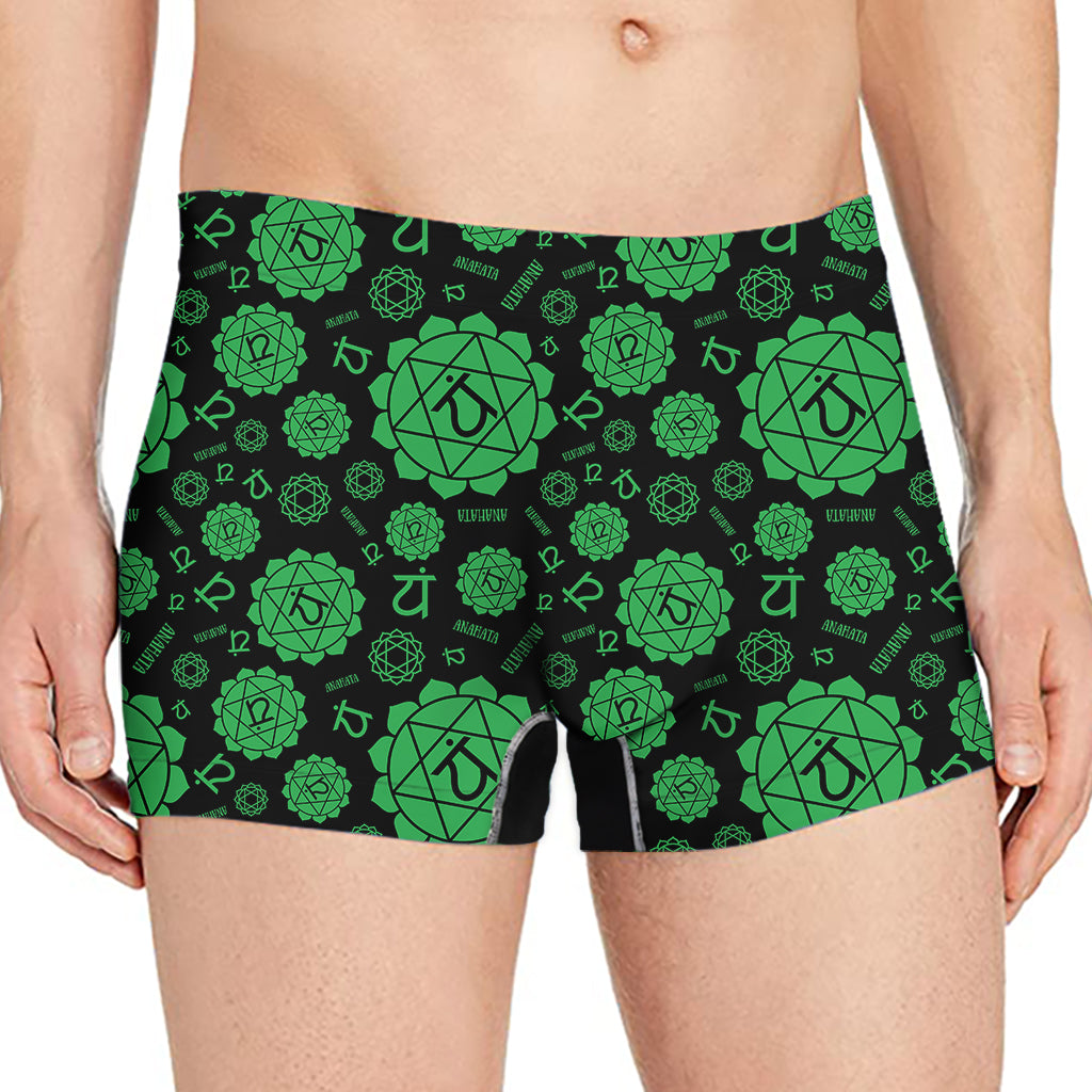 Anahata Chakra Pattern Print Men's Boxer Briefs