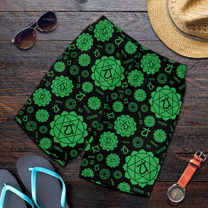 Anahata Chakra Pattern Print Men's Shorts