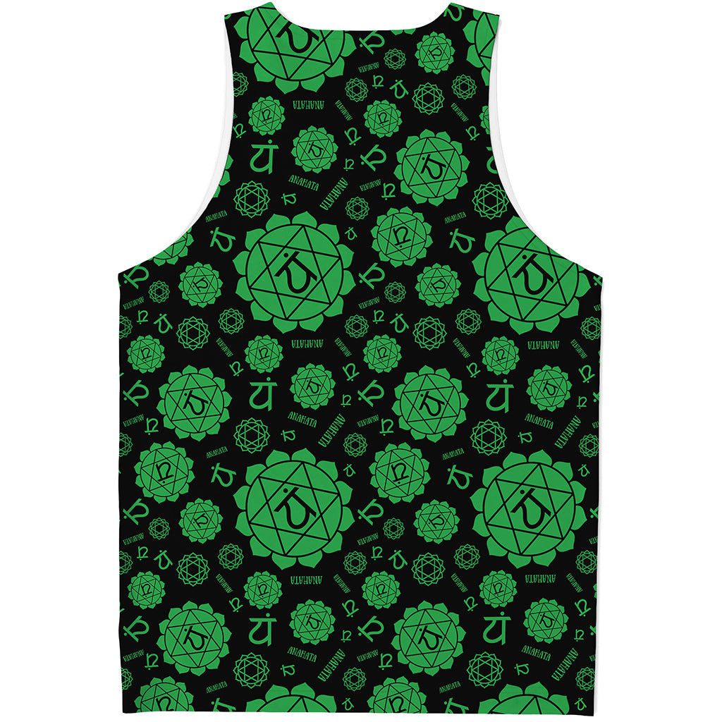 Anahata Chakra Pattern Print Men's Tank Top