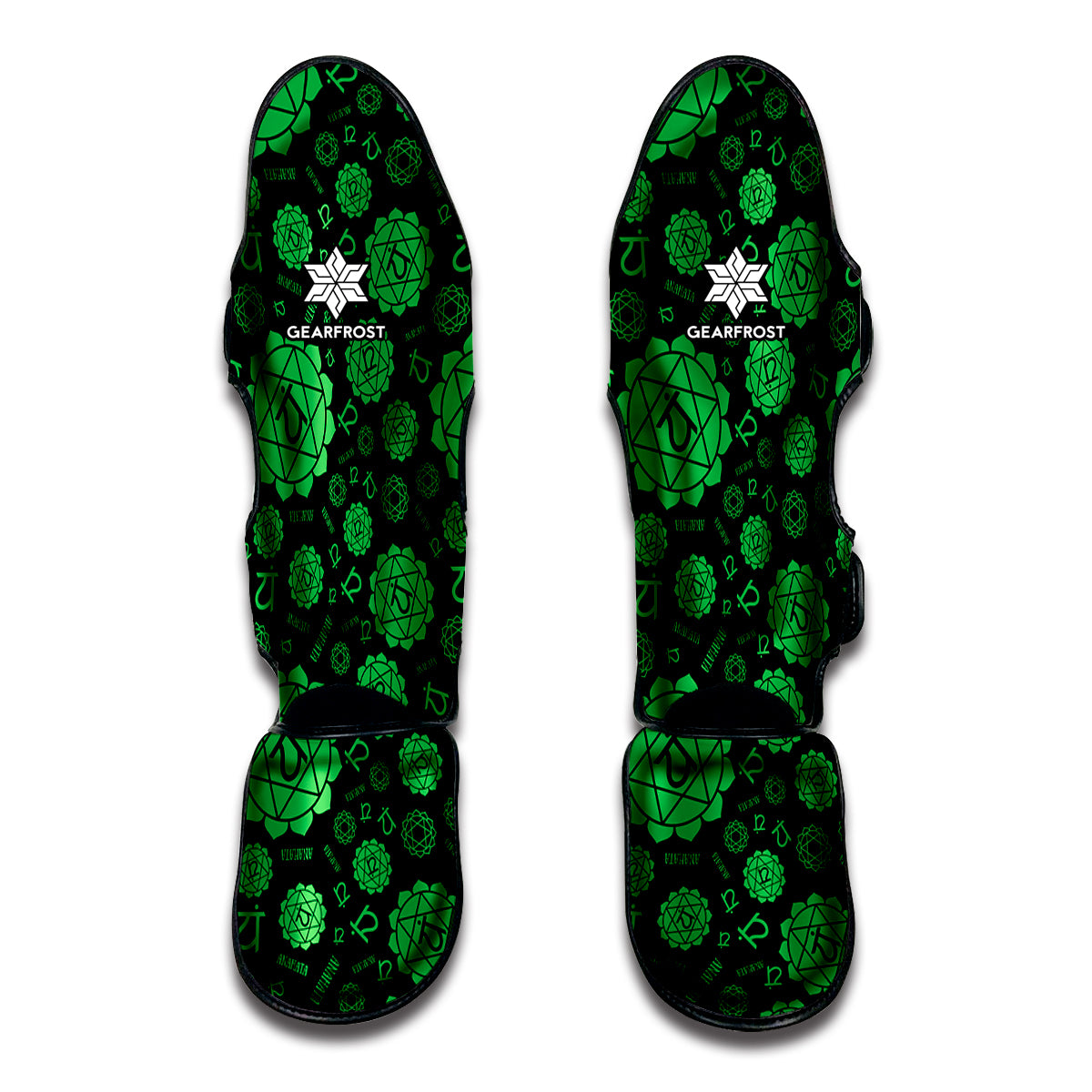 Anahata Chakra Pattern Print Muay Thai Shin Guard