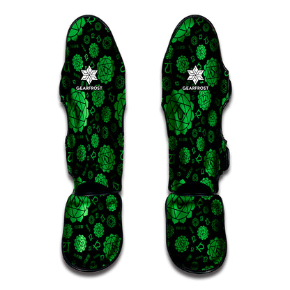 Anahata Chakra Pattern Print Muay Thai Shin Guard