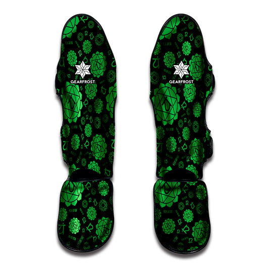Anahata Chakra Pattern Print Muay Thai Shin Guard