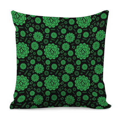 Anahata Chakra Pattern Print Pillow Cover