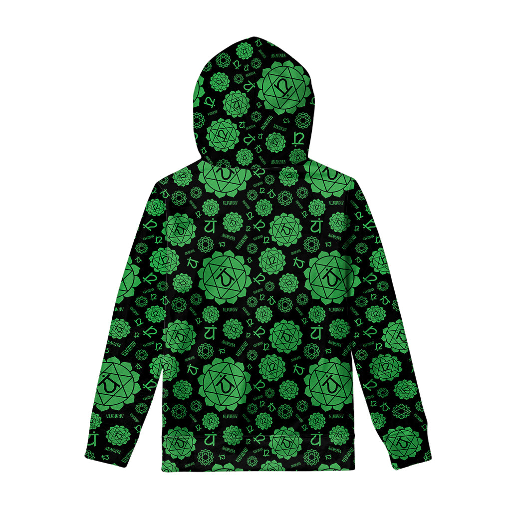 Anahata Chakra Pattern Print Pullover Hoodie