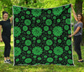 Anahata Chakra Pattern Print Quilt