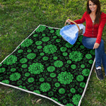 Anahata Chakra Pattern Print Quilt