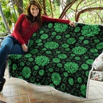 Anahata Chakra Pattern Print Quilt