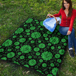 Anahata Chakra Pattern Print Quilt
