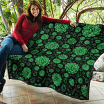 Anahata Chakra Pattern Print Quilt