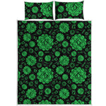 Anahata Chakra Pattern Print Quilt Bed Set