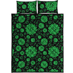 Anahata Chakra Pattern Print Quilt Bed Set