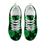 Anahata Chakra Pattern Print White Sneakers