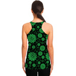 Anahata Chakra Pattern Print Women's Racerback Tank Top