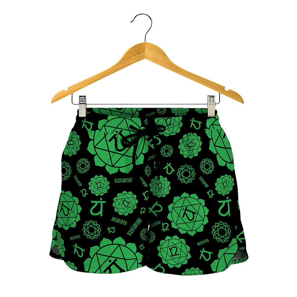 Anahata Chakra Pattern Print Women's Shorts