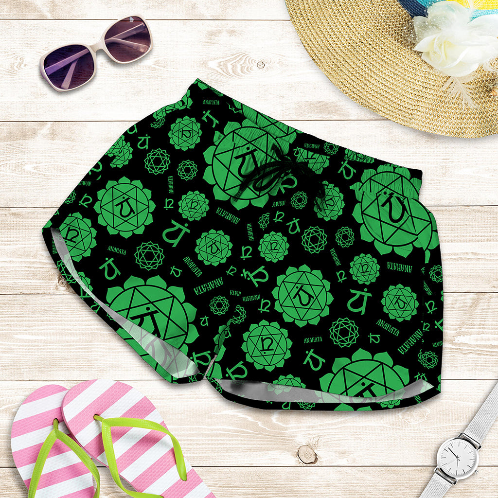 Anahata Chakra Pattern Print Women's Shorts