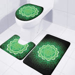 Anahata Chakra Spiritual Print 3 Piece Bath Mat Set
