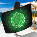 Anahata Chakra Spiritual Print Beach Sarong Wrap