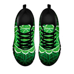 Anahata Chakra Spiritual Print Black Sneakers