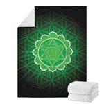 Anahata Chakra Spiritual Print Blanket
