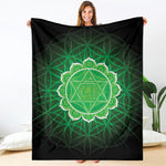 Anahata Chakra Spiritual Print Blanket