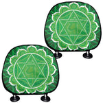 Anahata Chakra Spiritual Print Car Headrest Covers