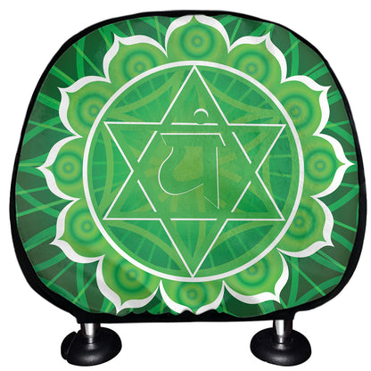 Anahata Chakra Spiritual Print Car Headrest Covers