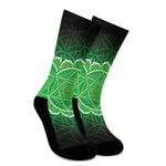 Anahata Chakra Spiritual Print Crew Socks