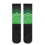 Anahata Chakra Spiritual Print Crew Socks