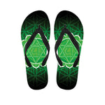 Anahata Chakra Spiritual Print Flip Flops