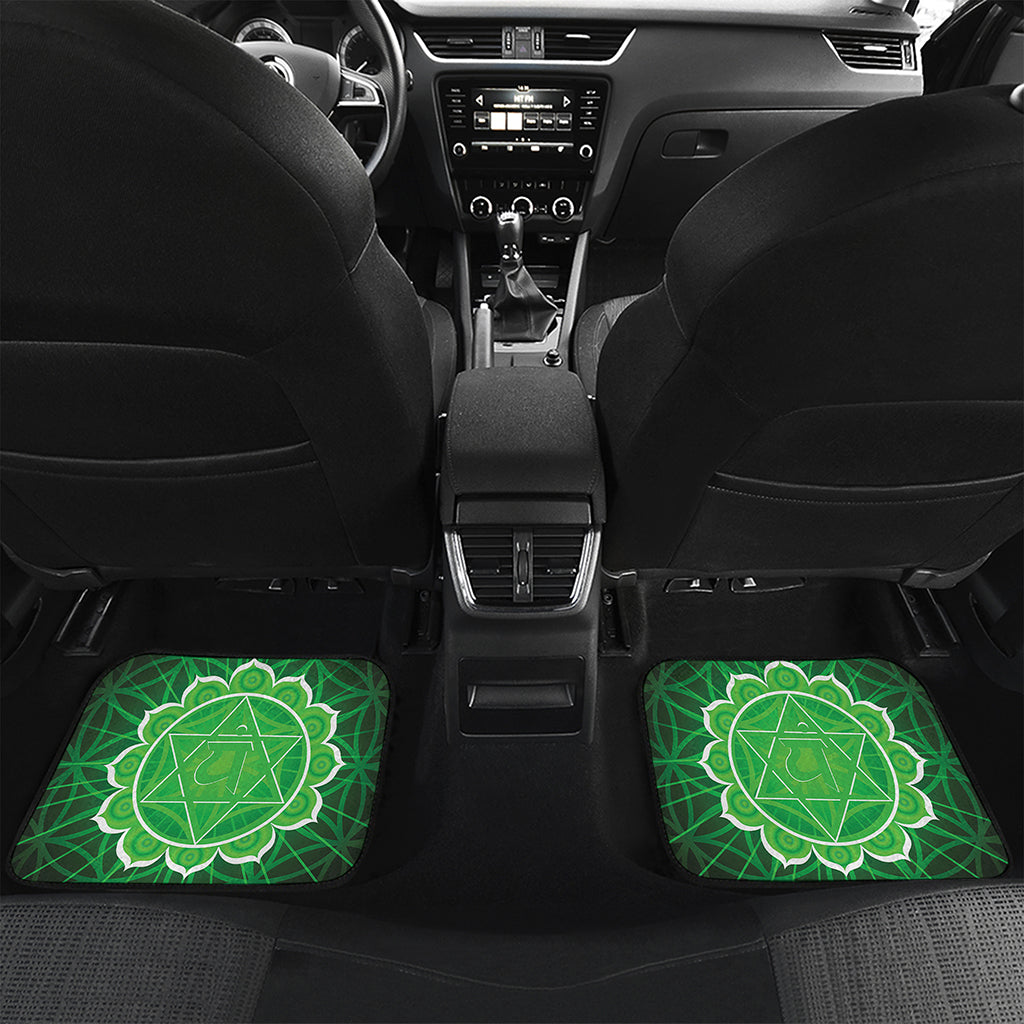 Anahata Chakra Spiritual Print Front and Back Car Floor Mats