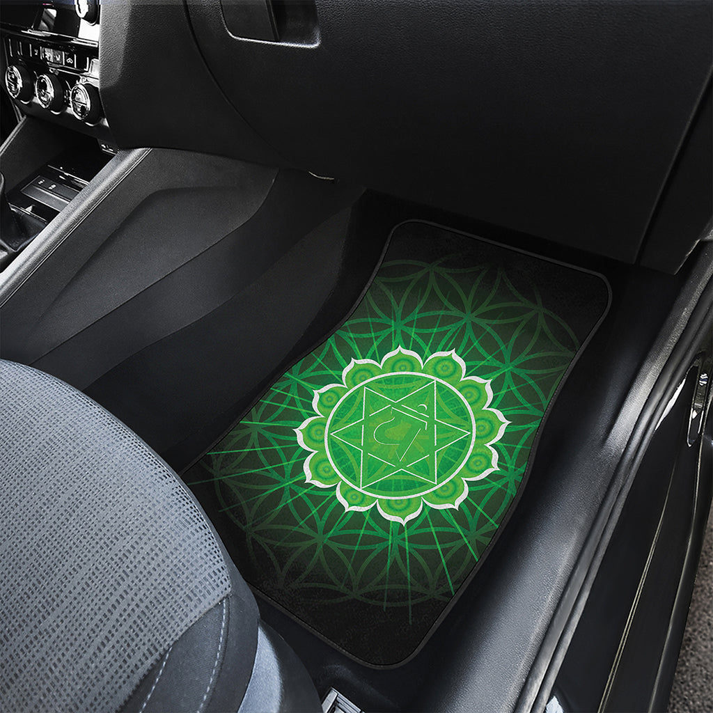 Anahata Chakra Spiritual Print Front and Back Car Floor Mats