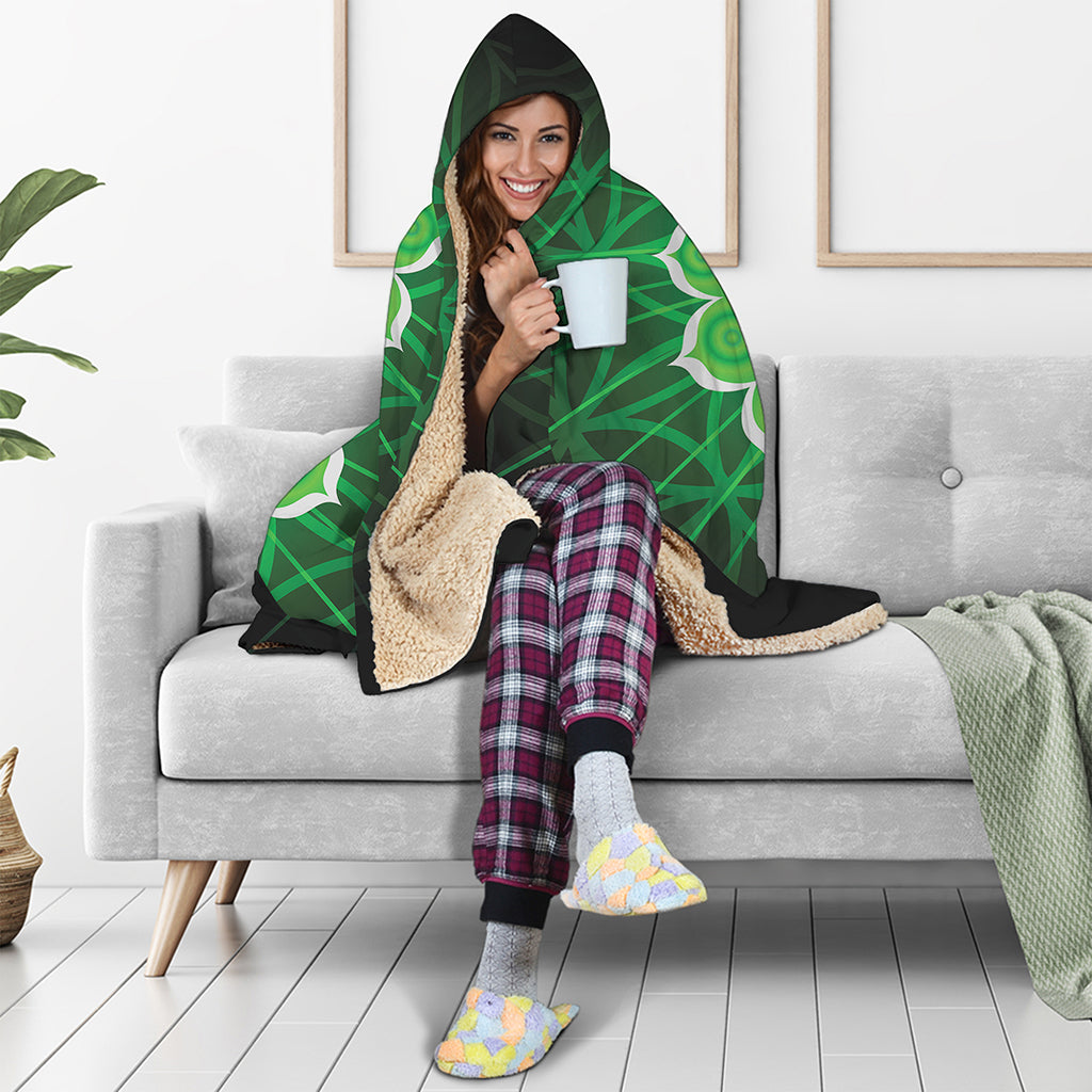 Anahata Chakra Spiritual Print Hooded Blanket