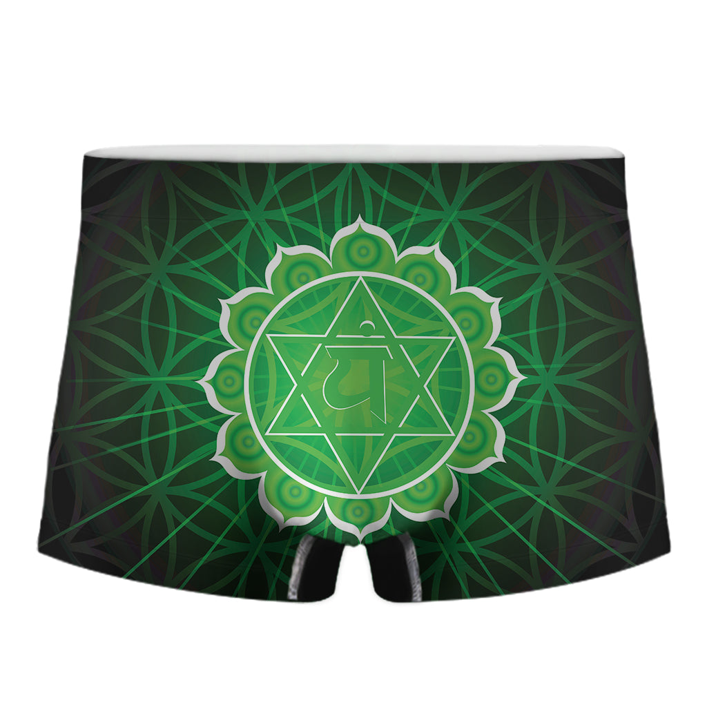Anahata Chakra Spiritual Print Men's Boxer Briefs