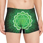 Anahata Chakra Spiritual Print Men's Boxer Briefs