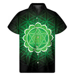 Anahata Chakra Spiritual Print Men's Short Sleeve Shirt