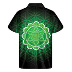 Anahata Chakra Spiritual Print Men's Short Sleeve Shirt