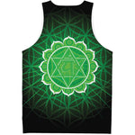 Anahata Chakra Spiritual Print Men's Tank Top
