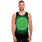 Anahata Chakra Spiritual Print Men's Tank Top
