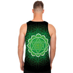 Anahata Chakra Spiritual Print Men's Tank Top