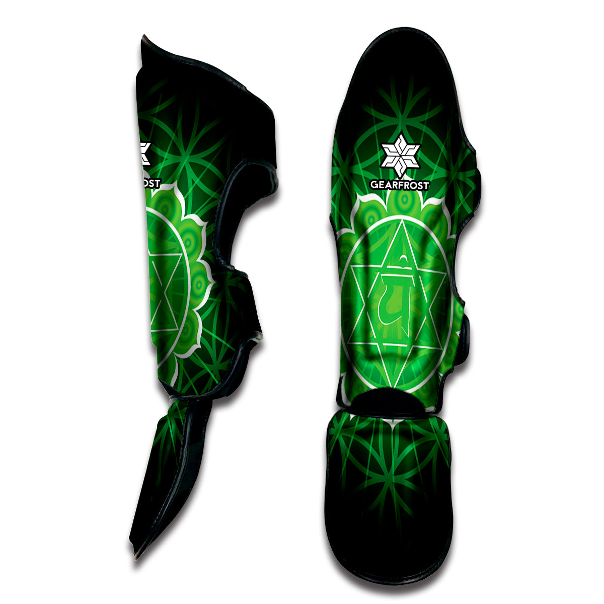 Anahata Chakra Spiritual Print Muay Thai Shin Guard