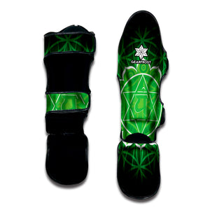 Anahata Chakra Spiritual Print Muay Thai Shin Guard