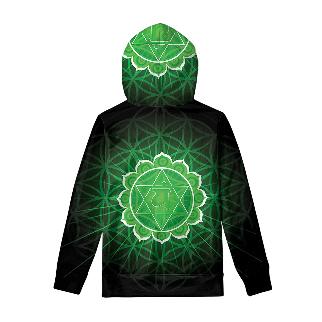 Anahata Chakra Spiritual Print Pullover Hoodie