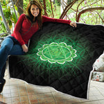 Anahata Chakra Spiritual Print Quilt