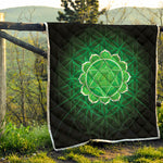 Anahata Chakra Spiritual Print Quilt